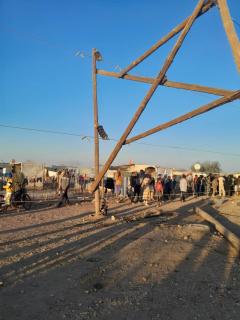 MARIENTAL, 05 September 2024 - A car accident in the Takarania informal settlement of Mariental led to a power outage in the southern town on Thursday. (Photo by: Charmaine Boois) NAMPA