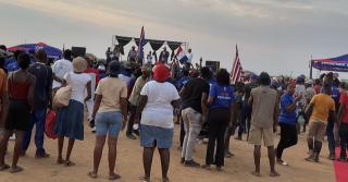 OTJIWARONGO, 22 September 2024 - Supporters of the Popular Democratic Movement (PDM) pictured at a star rally on Sunday at Otjiwarongo. (Photo by: Mulisa Simiyasa) NAMPA