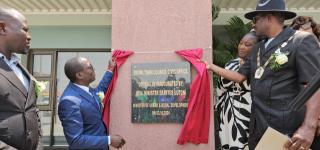 ONIIPA, 03 October 2024 -  Minister of Urban and Rural Development Erastus Uutoni inaugurate Oniipa Town Council Office that was constructed in 2020 at the cost of N.dollars 19 million on Thursday. (Photo by Maria David)NAMPA