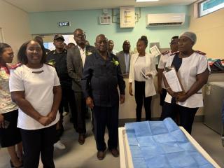 OSHAKATI, 04 October 2024 - Minister of Health and Socal Service Kalumbi Shangula commissioning of Dialysis Unit at Oshakati Intermediate Hospital on Friday.