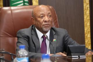 WINDHOEK, 17 September 2024, President Nangolo Mbumba during a press conference, following his return from the United Nations General Assembly. (Photo by: Linea Dishena) NAMPA