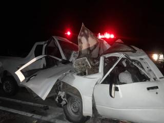 NAMBI VILLAGE, 19 October 2024 - A photo provided by the Namibian Police Force of a car accident that happened in Kavango West. 