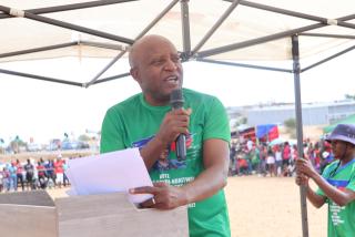 WINDHOEK, 19 October 2024 - Swapo parliamentary candidate Elijah Ngurare. (Photo by: Andreas Thomas) 
