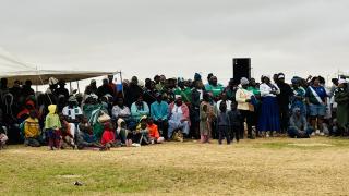 SWAKOPMUND, 26 October 2024 - Some of the UDF supporters and sympathisers attending the party’s star rally at Swakopmund on Saturday which was addressed by the party President Hendrik Gaobaeb. (Photo by: Isabel Bento) NAMPA