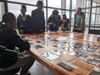 RUNDU, 05 November 2024 - Eight Namibian photographers who attended a photography workshop facilitated by Portuguese photographer Carlos Barradas in November 2023. (Photo Contributed) NAMPA 