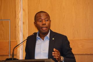 WINDHOEK, 06 November 2024 - CEO of the Road Fund Administration, Ali Ipinge.  (Photo by: Andreas Thomas) NAMPA
