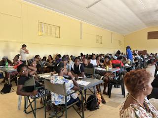 MARIENTAL, 21 November 2024- The Electoral Commission of Namibia conducting training for polling officials in the Hardap region as part of preparations for the presidential and National Assembly elections scheduled for November 27. (Photo by: Chelva Wells) NAMPA