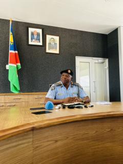 WINDHOEK, 22 NOV(NAMPA)-NamPol Deputy Inspector General Elias Mutota. (Photo by: Eba Kandovazu)