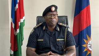 WALVIS BAY, 25 November 2024 - Chief of the Namibian Police in the Erongo Region Commissioner Nikolaus Kupembona. (Photo by: Isabel Bento) NAMPA