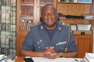 KEETMANSHOOP, 13 November 2024 - Namibian Police Force, ||Kharas Regional Commander, commissioner, Marius Katamila. (Photo by: Suzith Tjitaura) NAMPA 