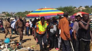 WINDHOEK, 27 November 2024 - At the polling station in Havana 4, located in the Moses Garoeb Constituency, chaos erupted as voters struggled to maintain order, but order was quickly restored. (Photo: Contributed)