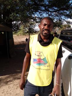 KATIMA MULILO, 27 November 2024 - Barren Libebe, the presiding officer for the Mfoma mobile team that was delayed at the Mumbone mobile unit. (Photo by: Michael Mutonga Liswaniso) NAMPA 