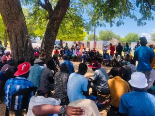 NKURENKURU, 27 November 2024 - Resident of Gava village threatened to boycott the voting process if land issues in their area are not resolved. (Photo by: Lylie Joel) NAMPA