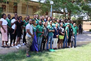 OTJIWARONGO, 02 December 2024 - Student members of the National African Students Association (NASA) who elected their new leadership and formulated resolutions on critical matters affecting university students. (Photo by: Mulisa Simiyasa) NAMPA