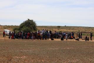 OTJIWARONGO, 18 January 2025 - A meeting that discussed illegal farming and grazing of livestock on municipality land was held at Otjiwarongo on Saturday. (Photo by: Mulisa Simiyasa) NAMPA