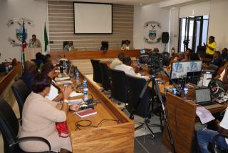 OTJIWARONGO, 31 January 2025 - The first council meeting for the Otjozondjupa Regional Council in 2025 at the council chambers in Otjiwarongo on Friday. (Photo by: Mulisa Simiyasa) NAMPA