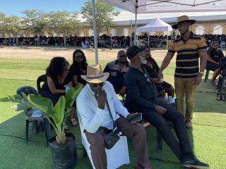 ETUNDA, 20 February 2025 - Thousands of mourners gathered at Etunda village in the Omusati Region during Founding President Sam Nujoma's first regional memorial service. (Photo by: Gabriel Tomas) NAMPA 