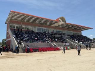 EEHNANA, 21 February 2025 - Mourners pictured at the Eenhana sports stadium waiting for the second regional memorial service for the late Founding President Sam Nujoma. (Photo: Clarence Katjaita) NAMPA 