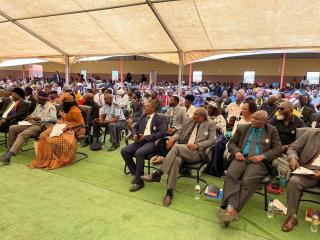 OPUWO, 23 FEBRUARY 2025 - Hundreds of residents from Kunene came together in Opuwo on Sunday to pay tribute to, celebrate, and share their stories about Namibia's first President, Dr. Sam Nujoma. (Photo by: Uakutura Kambaekua) NAMPA.