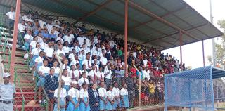 MARIENTAL, 23 February 2025 (NAMPA) - Community members from various towns and villages within in the Hardap Region gathered at the Persianer Staduim in Mariental for the Hardap regional memorial service of the late Founding President Sam Nujoma.
(Photo by: Charmaine Boois) NAMPA