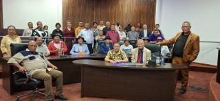 MARIENTAL, 24 FEB (NAMPA) - The Hardap regional council together with the //Kharas regional council signed memorandum of understanding (MoU) with the traditional authorities in Mariental on Monday.
(Photo by Charmaine Boois) NAMPA 