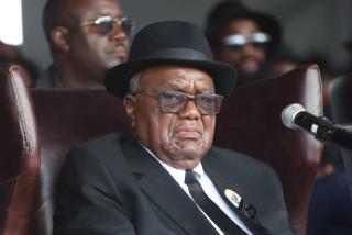 WINDHOEK, 28 February 2025 - Former President Hifikepunye Pohamba pictured during Founding President Sam Nujoma's memorial service on Friday. (Photo by: Hesron Kapanga) NAMPA