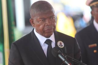 WINDHOEK, 28 February 2025 - Angolan President Joao Lourenco pictured during the memorial service for Founding President Sam Nujoma on Friday. (Photo: Hesron Kapanga) NAMPA
