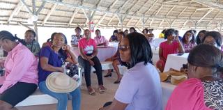 MARIENTAL, 07 March (NAMPA) - Female Correctional Officers working for the Hardap Correctional Facility commemorate International Women’s Day in solidarity and empowerment at a special event on Friday.
(Photo by: Charmaine Boois) NAMPA 