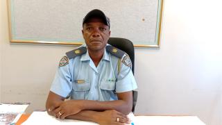 MARIENTAL, 06 March 2025 (NAMPA) - Senior Inspector Otniel //Gowaseb, Head of Community Policing in Hardap region.
(Photo by: Charmaine Boois) Nampa