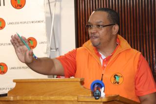WINDHOEK, 05 April 2025 - Landless People’s Movement leader Bernandus Swartbooi (Photo: Andreas Thomas) NAMPA