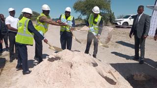 OKAKUKIIPUPU, 02 May 2025 - DEPUTY Prime Minister and Minister of Industries, Mines, and Energy, Natangwe Iithete during the groundbreaking ceremony held on Friday. (Photo:Maria David)NAMPA