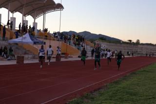 RIETFONTEIN, 02 May 2025 - Athletes in the 2025 Namibia's Deaflympics underway at Rietfontein Sports Stadium in the Otjozondjupa Region. The games which started Friday morning, will end on Sunday with the selection of athletes to represent Namibia this year November in football, netball and athletes in Tokyo, Japan. (Photo by: Mulisa Simiyasa) NAMPA