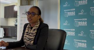 WINDHOEK, 07 May 2025 - Motor Vehicle Accident Fund Chief Executive Officer, Rosalia Martins-Hausiku, speaks during a media press briefing in Windhoek.  (Photo by: Justina Shuumbwa) NAMPA