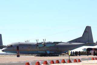 WINDHOEK, 07 MAY 2025 - One of the newly acquired Y-9E aircrafts by the Namibian Air Force at the Hosea Kutako International Airport. (Photo by: Linea Dishena) NAMPA 
