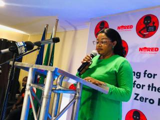 NKURENKURU, 12 May 2025- Kavango West governor Verna Sinimbo, officiated the NORED safety awareness and public education campaign named "TAKAMISA" in Nkurenkuru, Kavango West Region on Monday.
(photo: Lylie Joel)
NAMPA