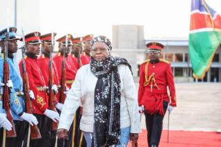 WINDHOEK, 15 May 2025 - President Netumbo Nandi-Ndaitwah departss on a working visit to the Republic of Botswana and Zambia. (Photo: Contributed)
