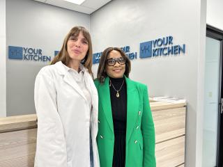 WINDHOEK, 20 May 2025 - Alice Rigoldi, Managing Partner of 'Your Kitchen' and Catherine Shipushu, Senior Manager of Communications at NIPDB. (Photo by: Eba Kandovazu) NAMPA