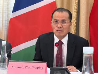 WINDHOEK, 20 May 2025 - Chinese Ambassador Zhao Weiping pictured at a meeting in Windhoek on Tuesday. (Photo by: Linea Dishena ) NAMPA