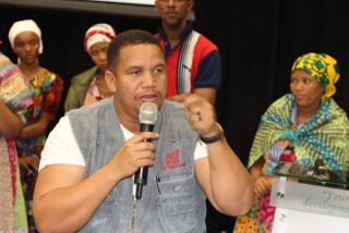 BERSEBA, 21 May 2025 - George Vries, spokesperson of the Nama Youth group. (Photo: Contributed) 