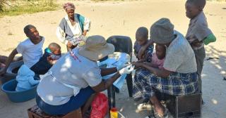 NKURENKURU, 16 May 2025- residents of Kavango West Region being tested against malaria, with the aims to monitor and support frontline efforts.
(photo: Contributed)
NAMPA