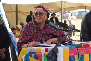 KEETMANSHOOP, 30 May 2025 – Vice President, Lucia Witbooi pictured at the official opening of the Nama cultural festival on Friday at Keetmanshoop. (Photo by: Suzith Tjitaura) NAMPA 
