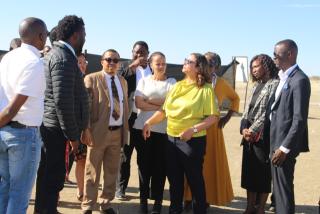 KEETMANSHOOP, 03 June 2025 - The minister of Education, Innovation, Youth, Sports, Arts and Culture, Sanet Steenkamp is pictured during her visit to the University of Namibia Southern campus on Tuesday. (Photo by: Suzith Tjitaura) NAMPA 