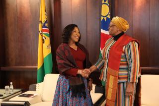 WINDHOEK, 19 June 2025 - President Netumbo Nandi-Ndaitwah with Secretary-General of the Commonwealth, Shirley Ayorkor Botchwey at State House (Photo: Andreas Thomas) NAMPA