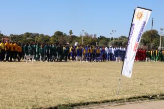 OTJIWARONGO, 23 June 2025 - A section of regional teams participating at the 2025 Namibian Police Force (NamPol)'s 28th annual sports championship underway at Otjiwarongo in the Otjozondjupa Region. (Photo by: Mulisa Simiyasa) NAMPA