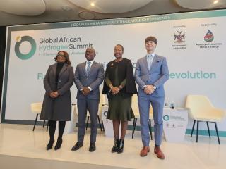 WINDHOEK, 03 June 2025 - Officials and stakeholders pose for a photo at the Global African Hydrogen Summit (GAH2S) Strategic Conference held in Windhoek. (Photo by: Molly Weyulu) NAMPA