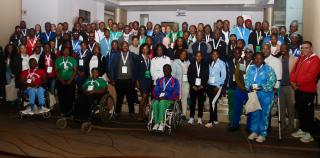 WINDHOEK, 30 June 2025 – The International Paralympic Committee (IPC), in collaboration with the Namibia Paralympic Committee (NPC), launched a three-day regional sports training workshop in Windhoek on Monday. The workshop runs until Wednesday and brings together over 80 participants from 17 African countries for coaching and classification training. (Photo by: Hesron Kapanga) NAMPA