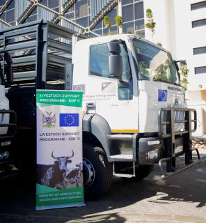 WINDHOEK, 27 June 2025 - One of the trucks donated by the European Union to the  Ministry of Agriculture, Water and Land Reform. (Photo: Contributed)