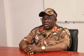 OSHAKATI- Oshana Namibian Police Force Head of Community Subdivision, Chief Inspector Thomas Aiyambo. (Photo by: Linea Dishena) NAMPA 