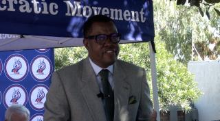 WINDHOEK, 10 JUL (NAMPA) –Popular Democratic Movement (PDM) leader McHenry Venaani called on President Netumbo Nandi-Ndaitwah on Thursday to urgently redirect national investments towards a large-scale agricultural development project. (Photo: Maysa Sangeve) NAMPA TV