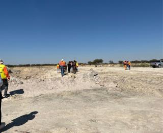 OMUNTELE, 16 July 2025 - The Oshikoto Governor Sakaria Kathindi is currently on a site familiarisation visit at the construction area for Engoyi- Omuntele road on Wednesday.